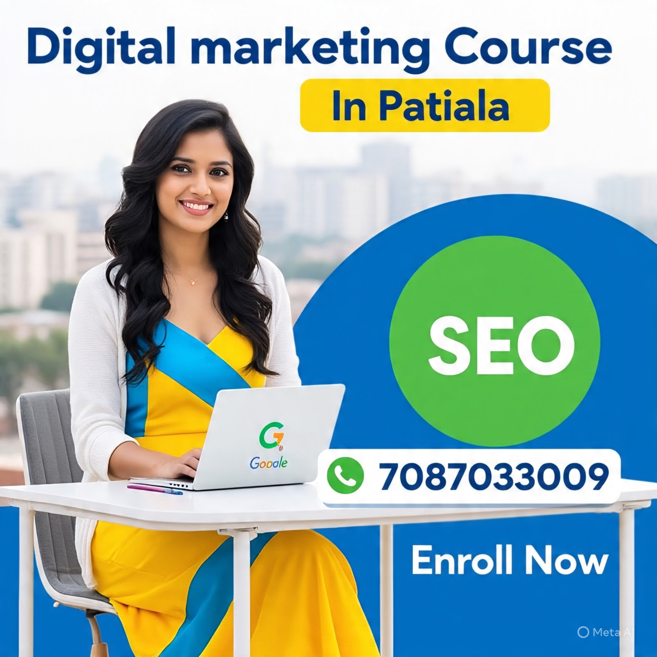 Digital Marketing Course in Patiala, SEO training in Patiala, Social Media Marketing course, Google Ads training, Online marketing classes, Best digital marketing institute in Punjab, Learn digital marketing.
